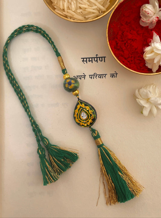 Pre Order - Rishta Green Thread Reversible Lumba