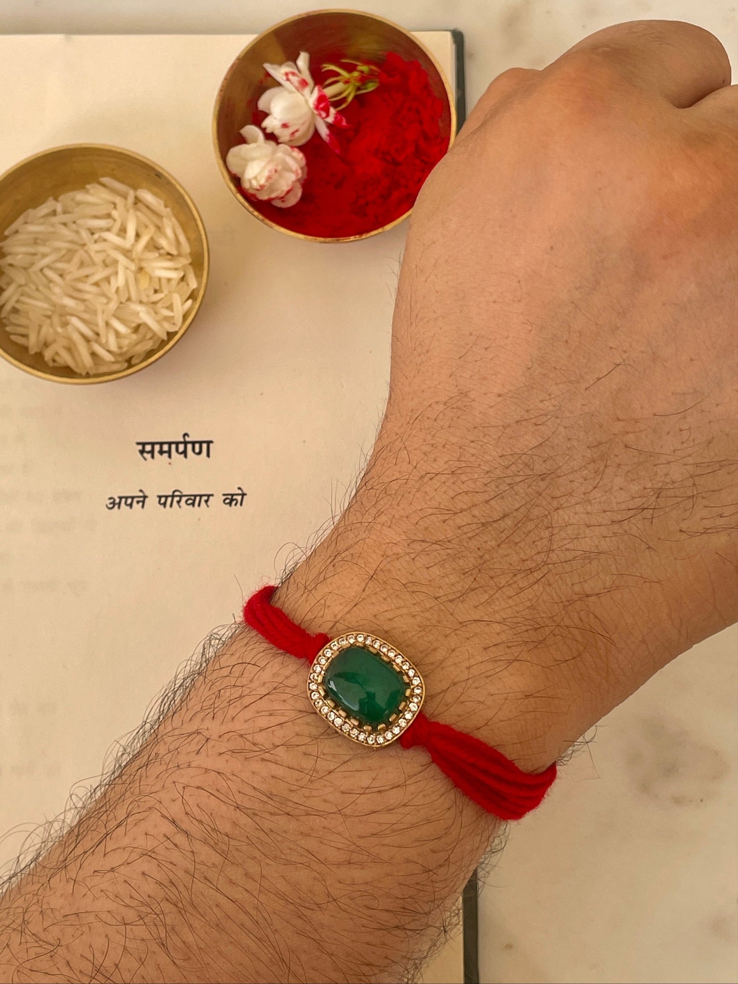 Pre Order - Bandhan Emerald Rakhi