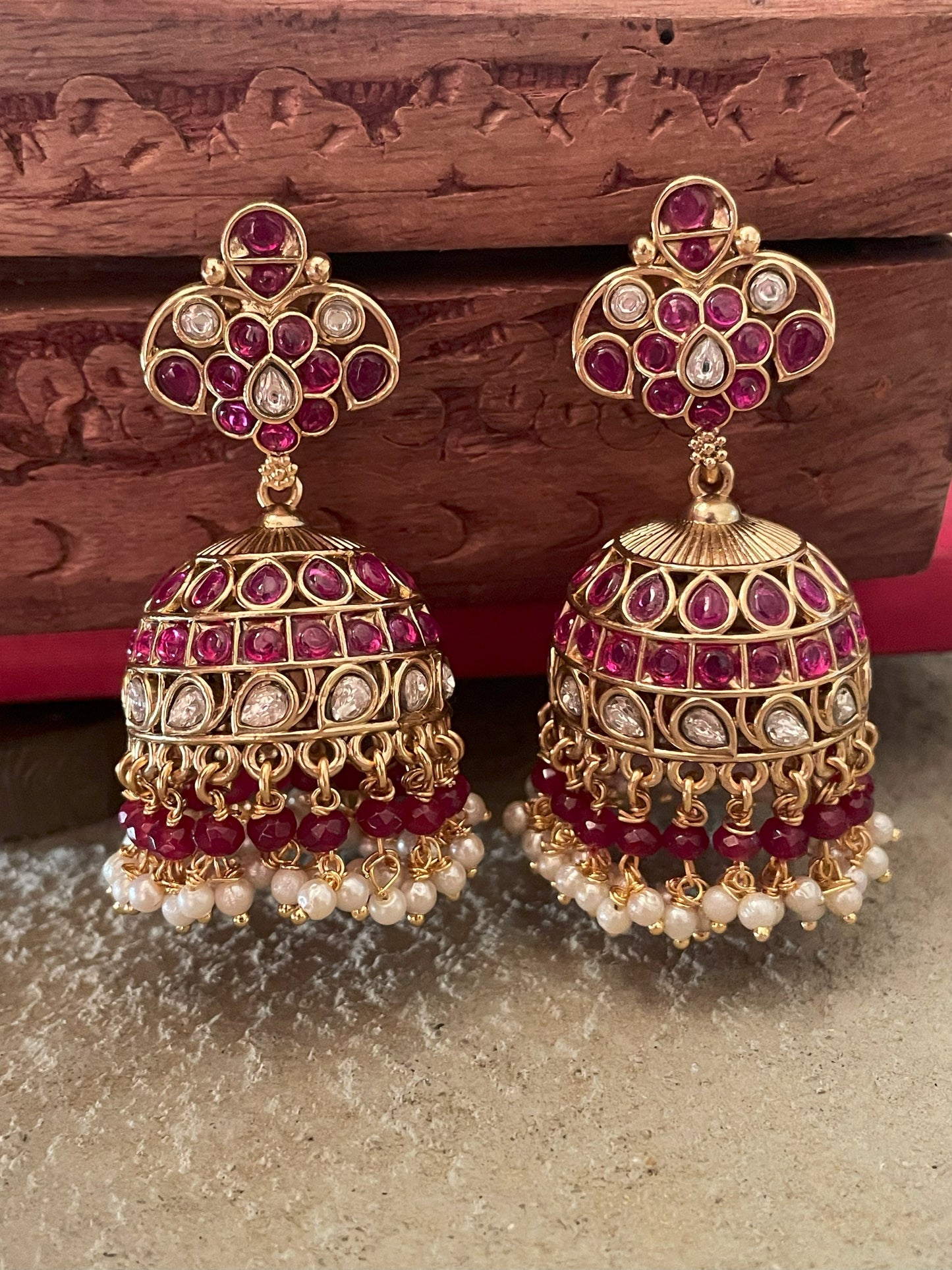 Reet Antique Jhumki Earrings