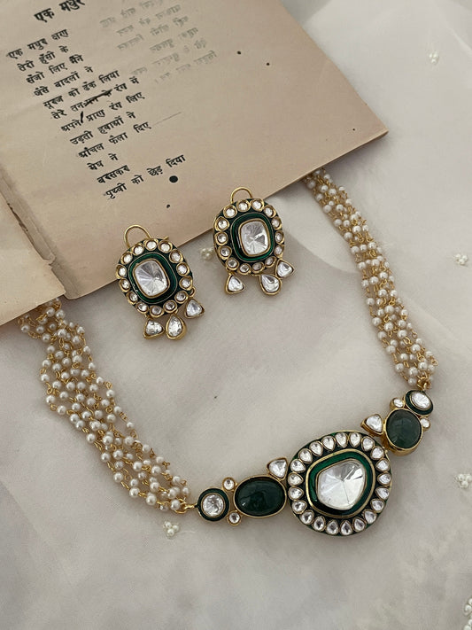 Pre Order – Kashi Polki Necklace Set