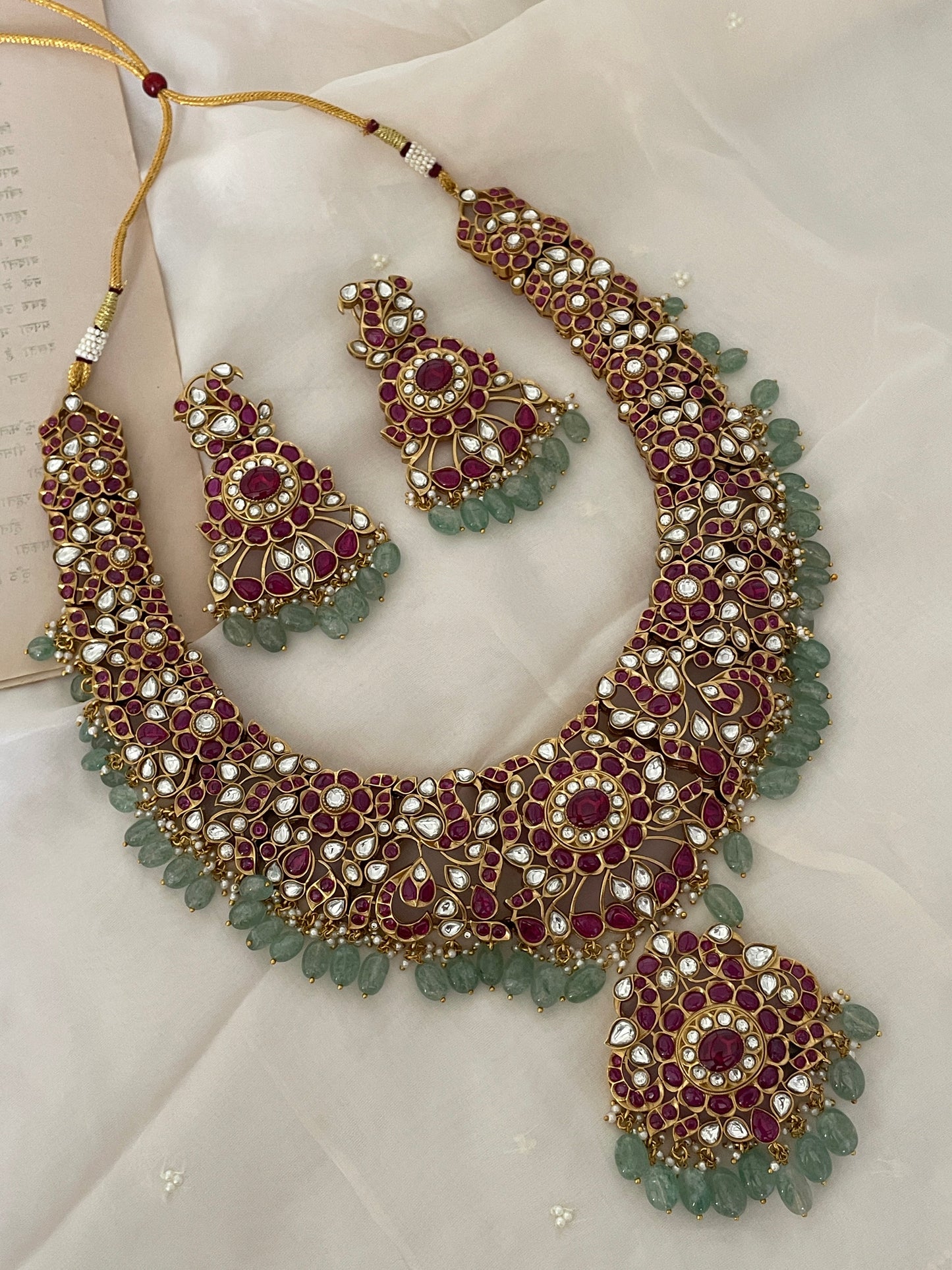 Pre Order – Jaya Multi Polki Necklace Set