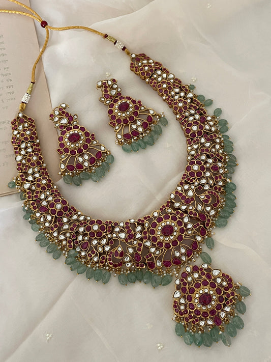 Pre Order – Jaya Multi Polki Necklace Set