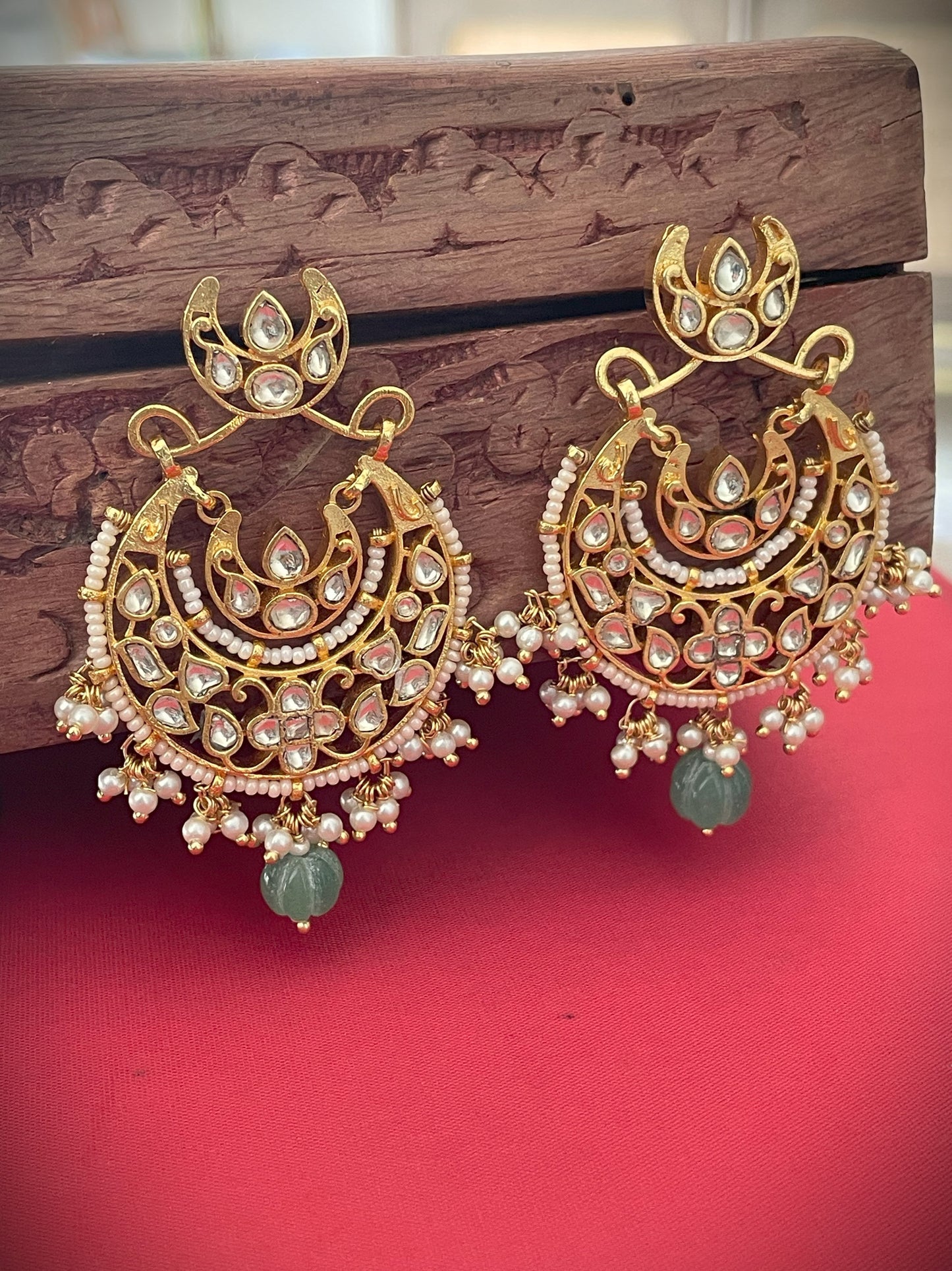 Rabhya Polki Chaandbaali Earrings