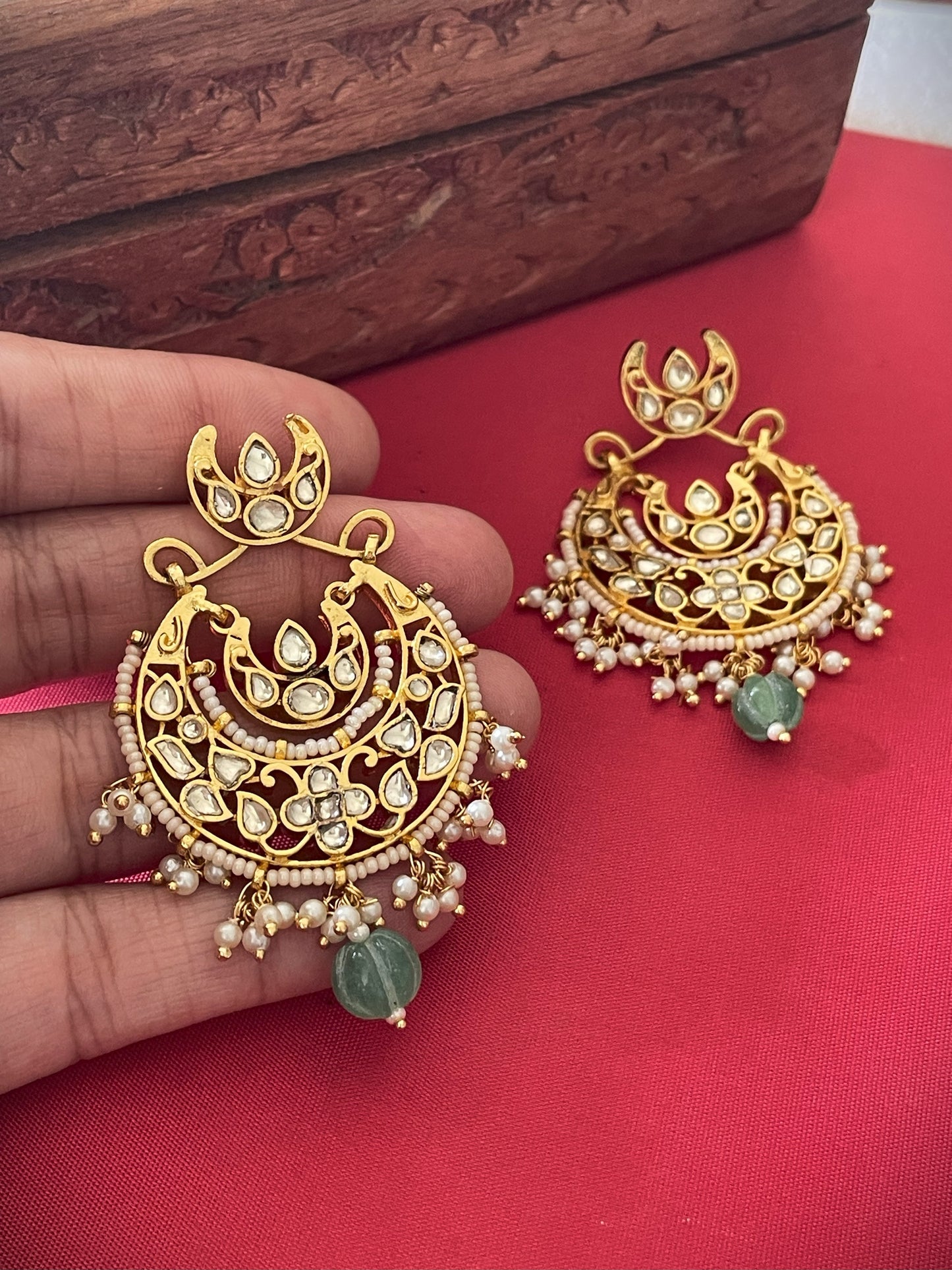 Rabhya Polki Chaandbaali Earrings