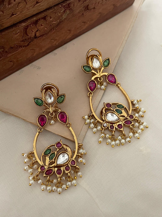 Bela Bird Polki Earrings