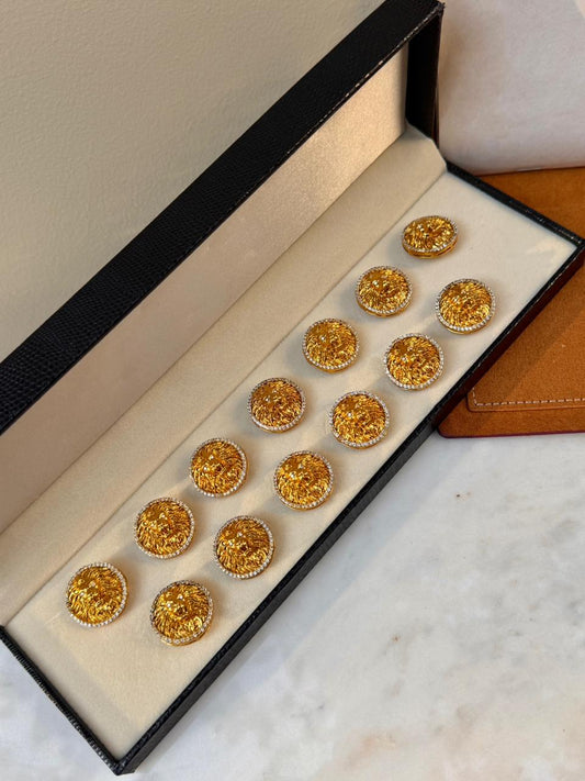 Lion Emblem Button Set
