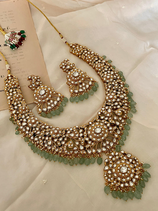 Pre Order – Jaya White Polki Necklace Set