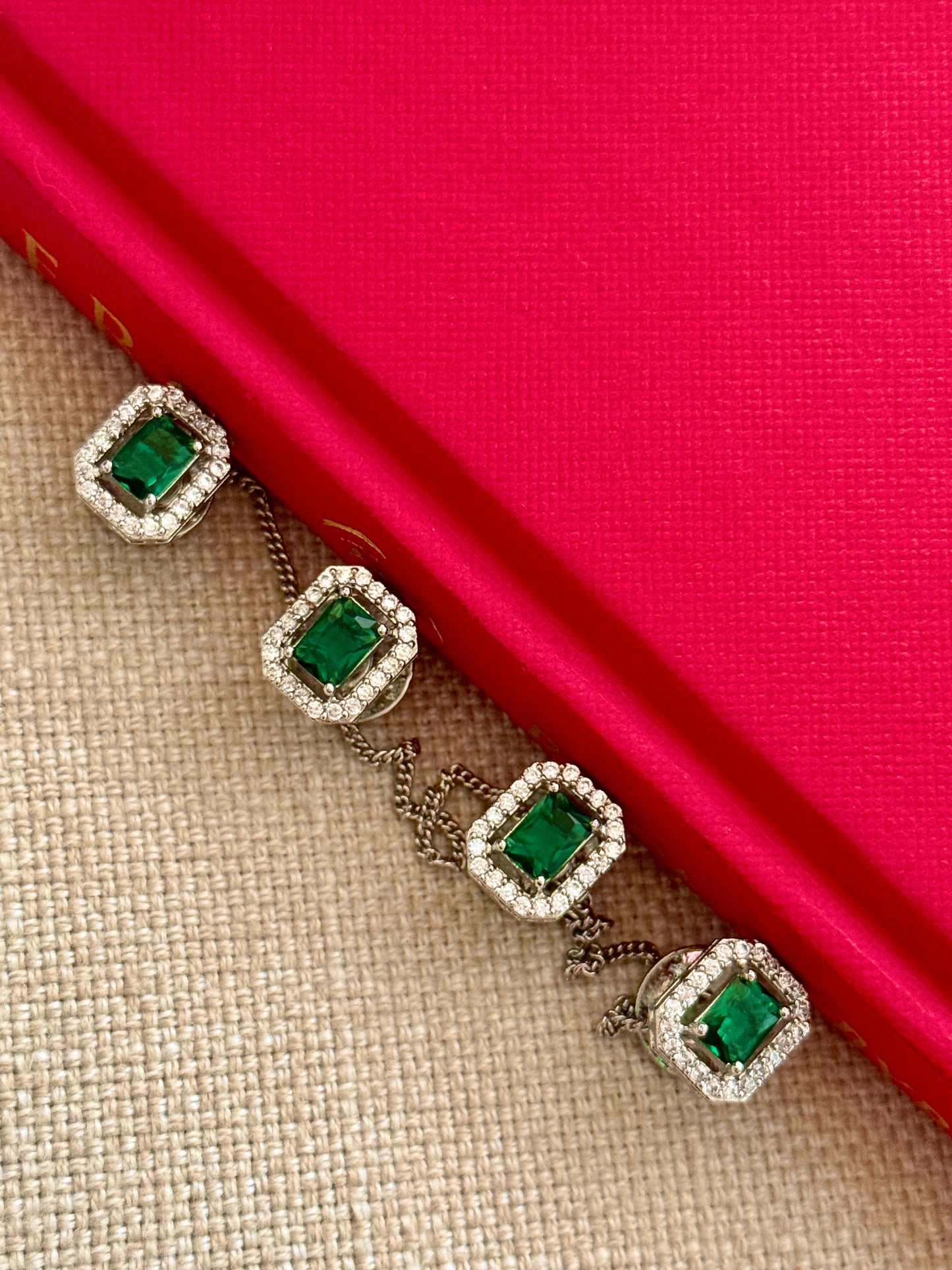 Viraasat Green Kurta Buttons