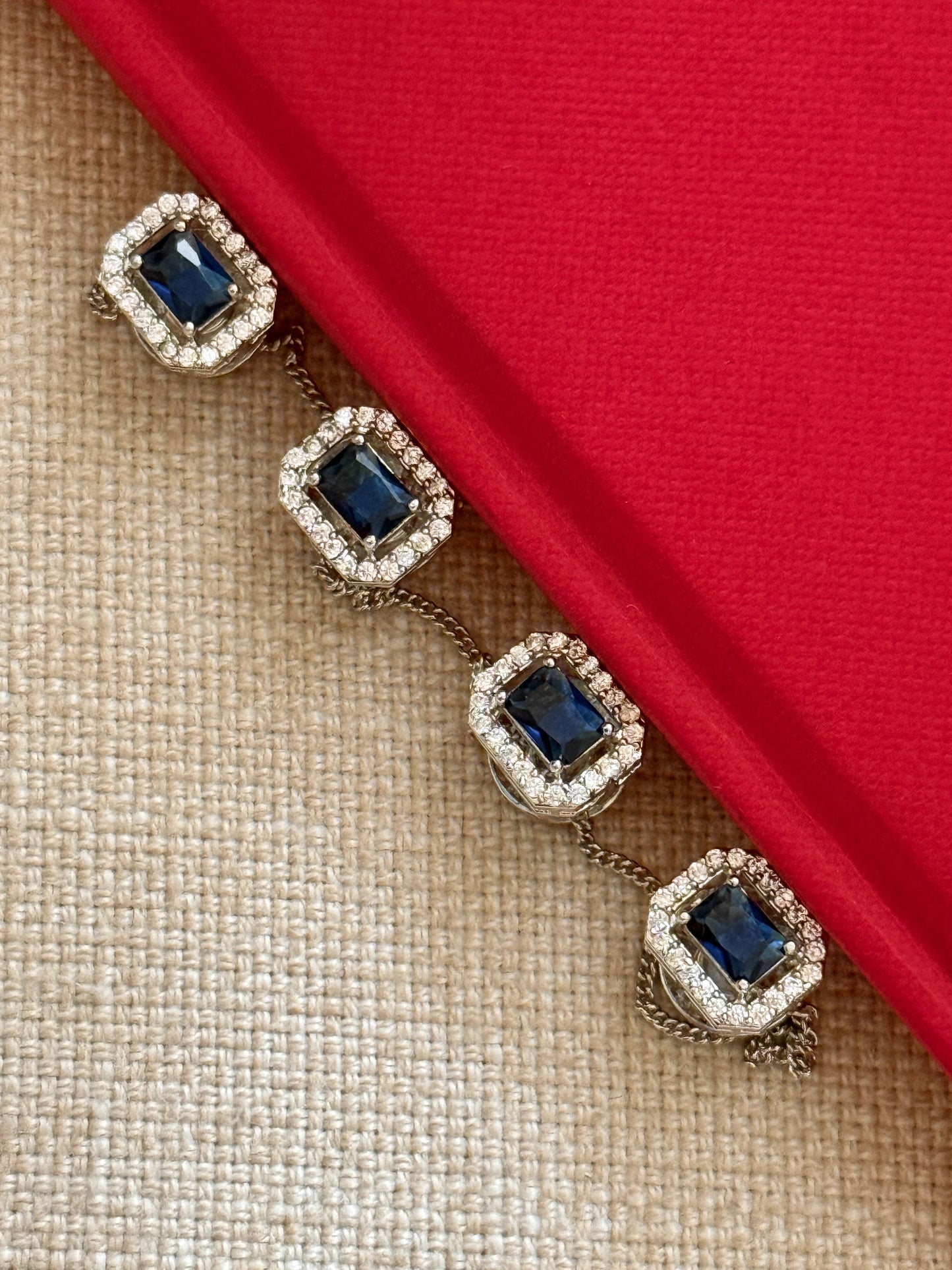 Viraasat Blue Kurta Buttons