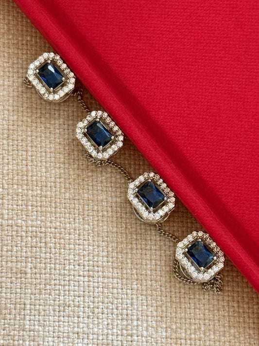 Viraasat Blue Kurta Buttons